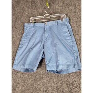 Peter Millar Blue Shorts Casual‎ Flat Front Golf Size 34